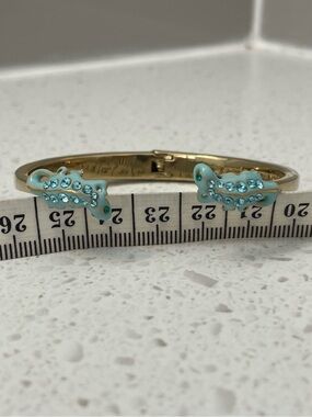 Kate Spade New York Gold Enamel Gecko Hinge Bracelet